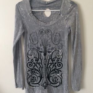 Authentic Couture brand gray shirt